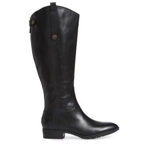 Sam Edelman Penny 2 Black Leather Wide Calf Riding Boots Size 9M Wide Calf NEW